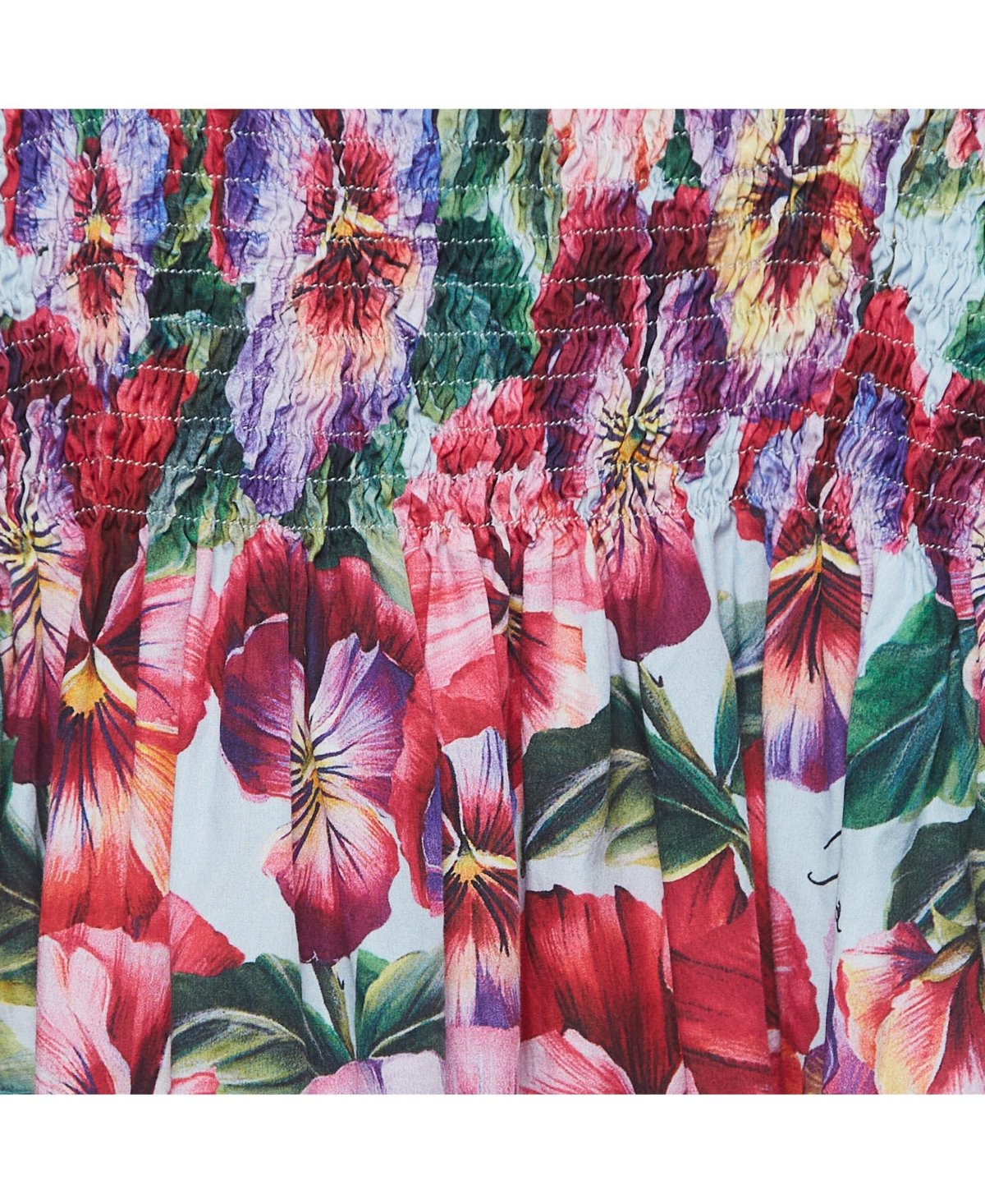 Pre-Owned Dolce & Gabbana Women's Multicolor Floral Printed Cotton Poplin