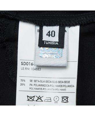 Women's Pre-Owned D&g Black Lace And Satin Flared Short Dress