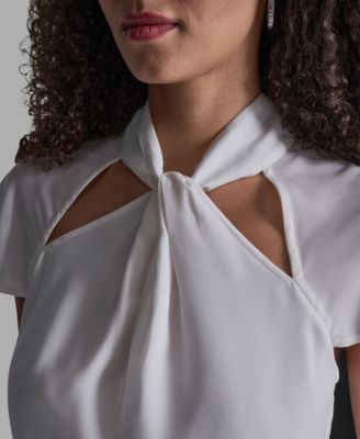 Women's High Neck Short-Sleeve Top