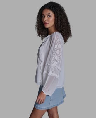 Women's Pull-On Ruffle Top
