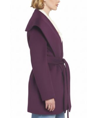 Women's Melton Wrap Coat Belted/Wrap