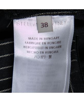 Women's Black Cotton Striped Flared Mini Skirt