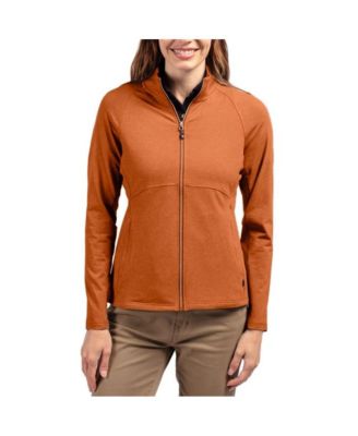 Women's Cutter and Buck Adapt Knit Heather Long Sleeve Full Zip