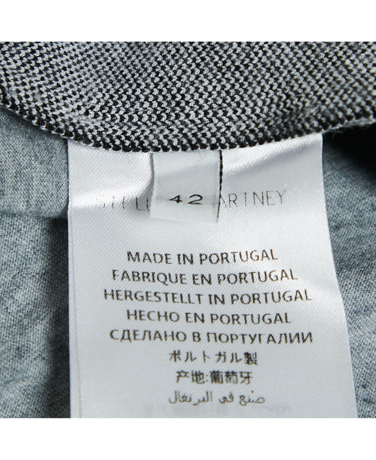 Pre-Owned Stella Mccartney Women's Grey 'all Is Love' Cotton Ruched T-Shirt