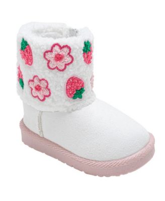 Girls' Toddler 5T-10T Embroidered Winter Boots