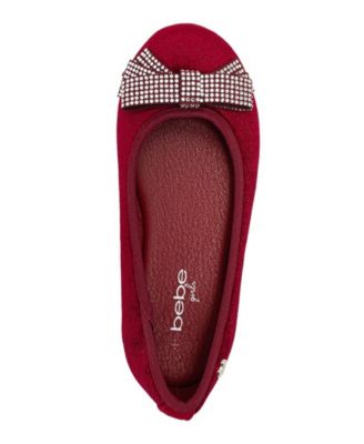 Girls' 1-13 Rhinestone Bow Ballet Flats