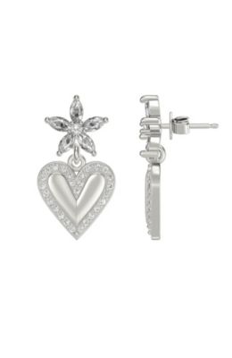 Bloom Heart Drop Earrings