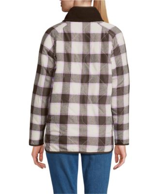 Women's High Pile Fleece Reversible Mixed Media Long Jacket