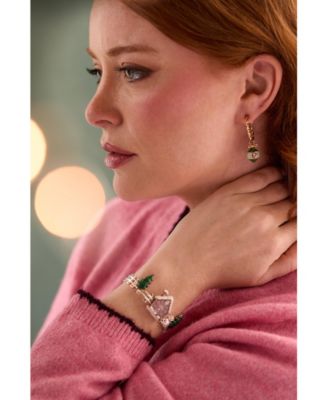 Pink Christmas Gingerbread House Cuff