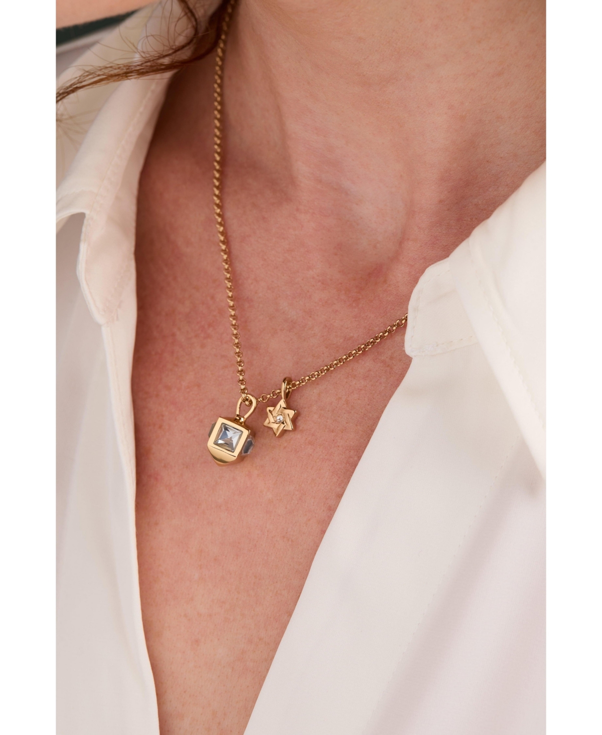 Hanukkah Duo Charm Necklace