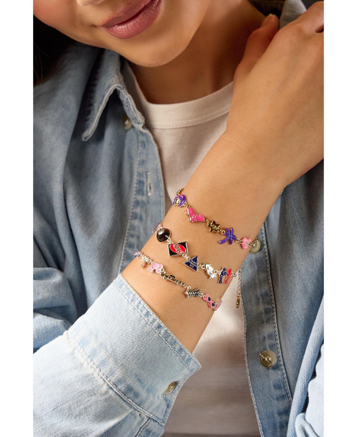 Alex and Ani Mattel 80th Barbie x Polly Pocket Bracelet