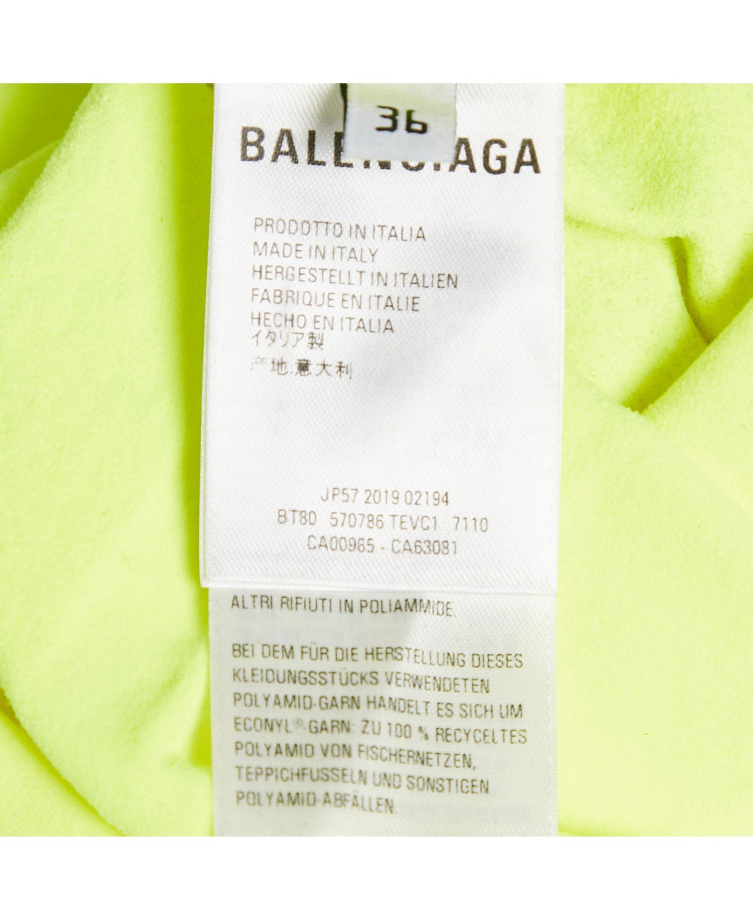 Women's Acid Green Logo Print Mesh Jersey Fitted Top