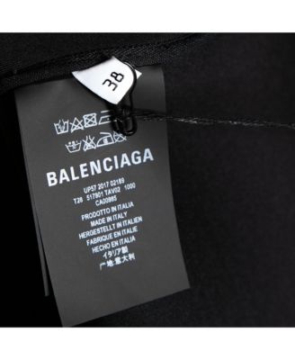 Women's Black Perforated Neoprene Piaf Top