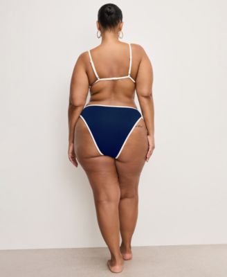 Women's Compression Better Bikini Swim Brief Bottoms, Regular and Plus Size