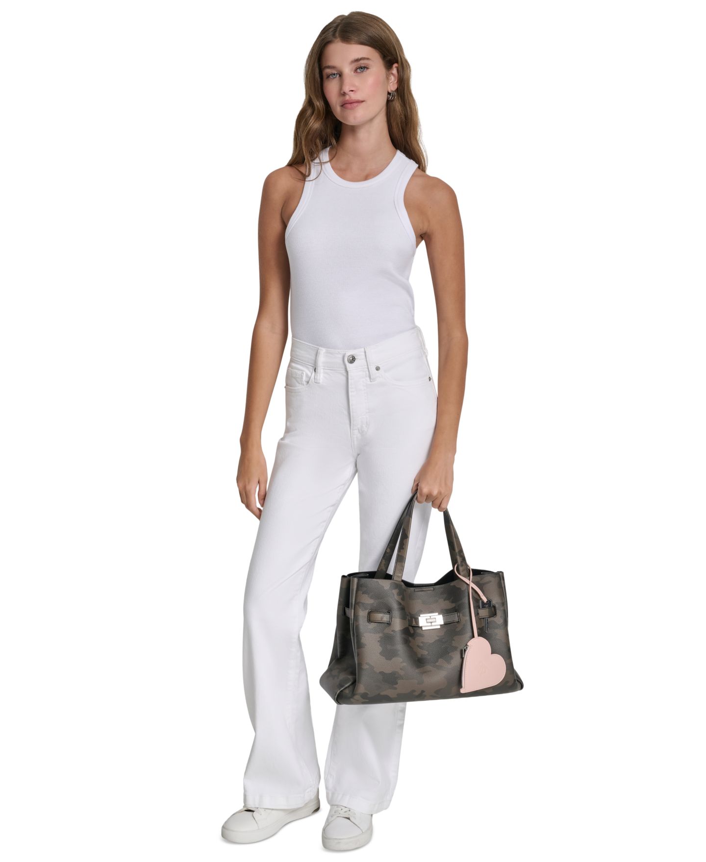 Женская сумка DKNY Bryar Large Satchel, цвет: Камуфляж — фото 6