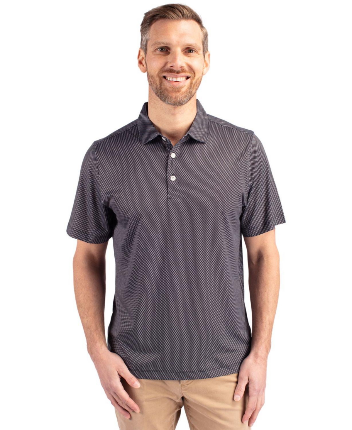 Cutter & Buck Big Tall Pike Eco Symmetry Print Stretch Recycled Polo Shirt