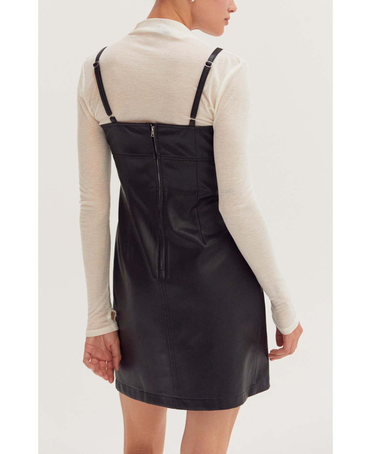 Crescent Women's Odalis Leather Mini Dress
