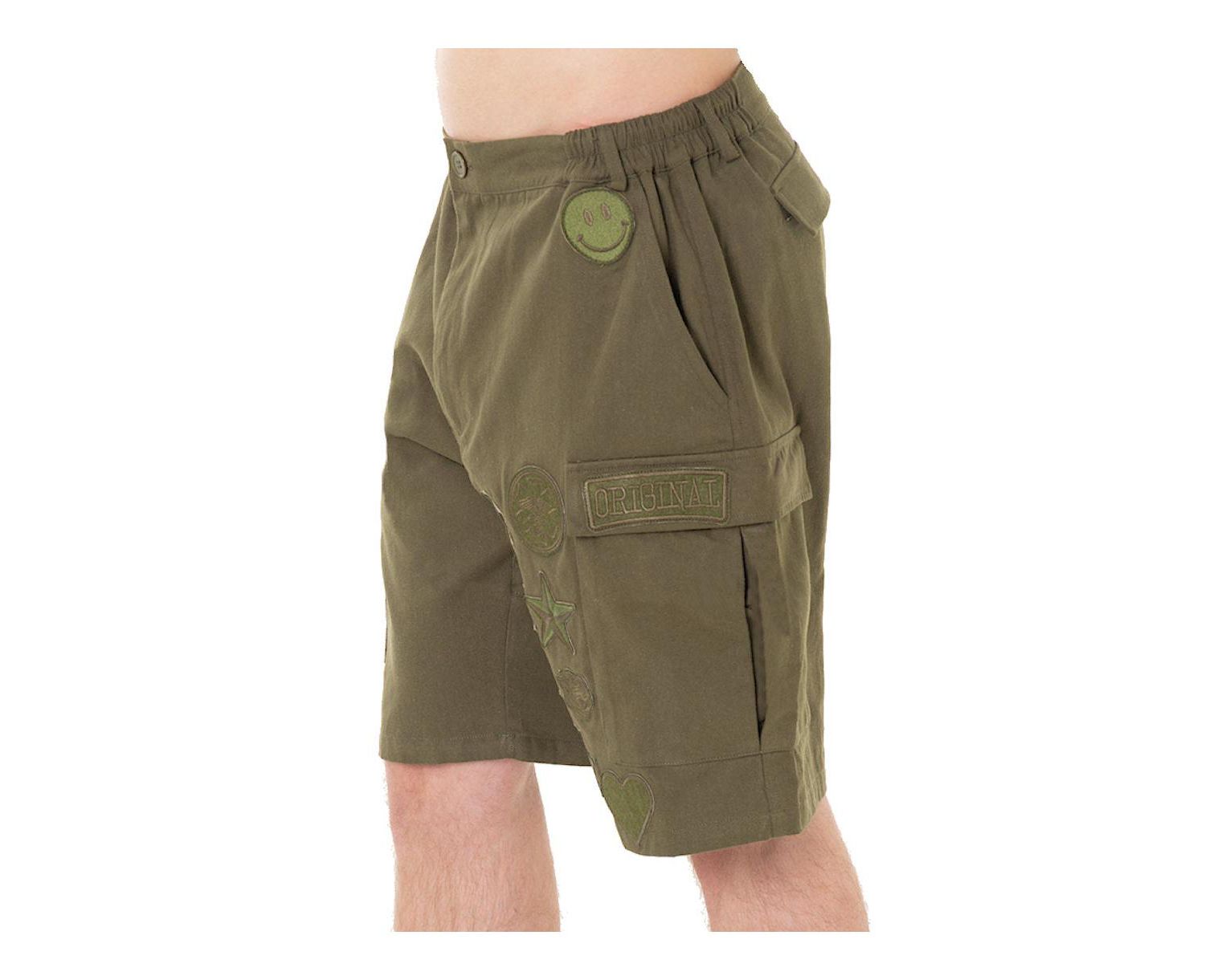 Men's Menswear Patches Cargo Shorts