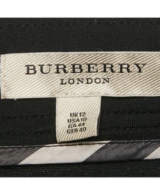 Women's Black Mesh Trim Jersey Pencil Skirt