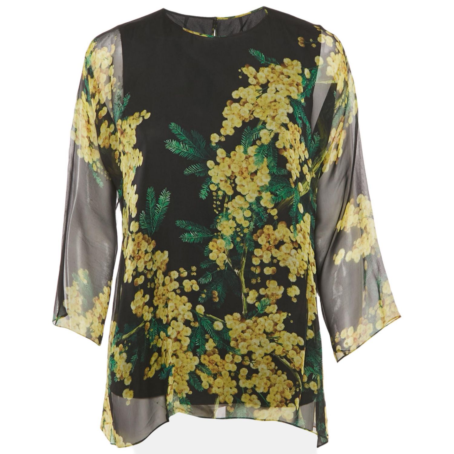Women's Floral Print Long Sleeve Blouse