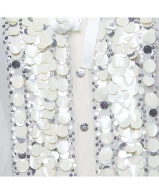 Women's Pre-Owned D&g Beige Sequin Embroidered Silk Shirt