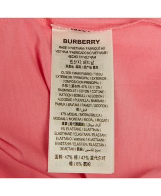 Women's Pink Logo Print Cotton And Modal Crew Neck T-Shirt