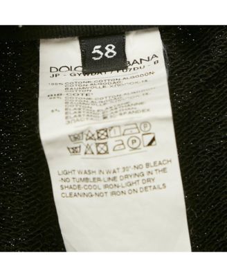 Men's Black Cotton Logo Plaque Sweatpants