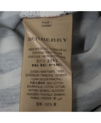 Women's Blue Graphic Stripe Print Cotton Boat Neck T-Shirt