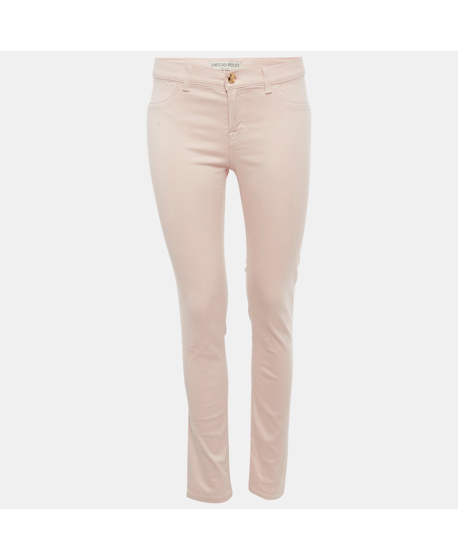 Women's Pink Cotton Low Jeans