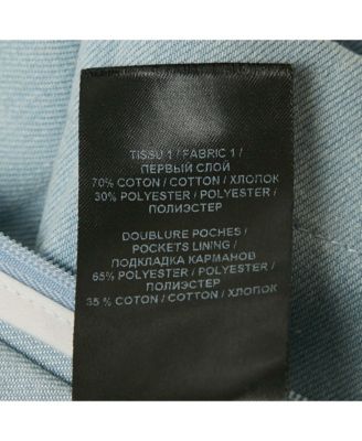 Women's Blue Denim Pleated Mini Skirt