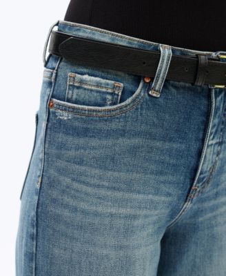 Women's High-Rise Faded Wash Wide-Leg Jeans