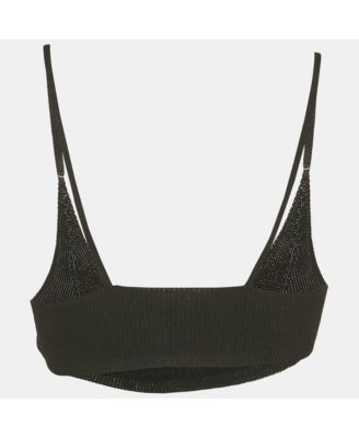 Women's Rib Knit Le Bandeau Bralette Top