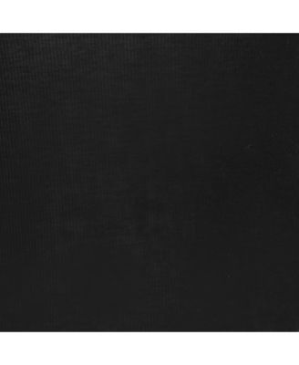 Women's Black Cotton Knit & Satin Trim Tank Top