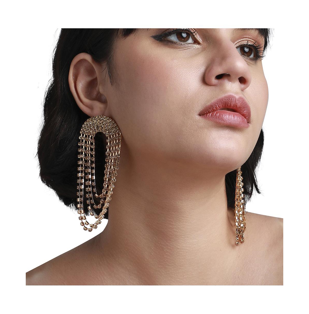 Sohi Statement Dangler Drop Earrings
