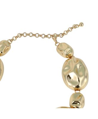 Women's The Chunky Dented-Pierre Collar Necklace - California Gold