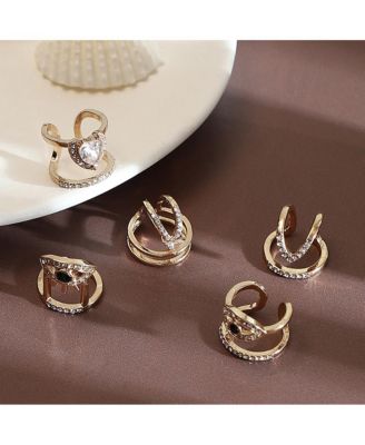 Women's The Malocchio Nail Rings - California Gold (Set Of 5)
