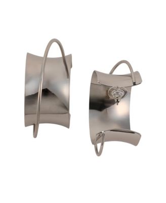 Women's The Chunky-Orbiter Half-Hoop Earrings - Metallic Silver