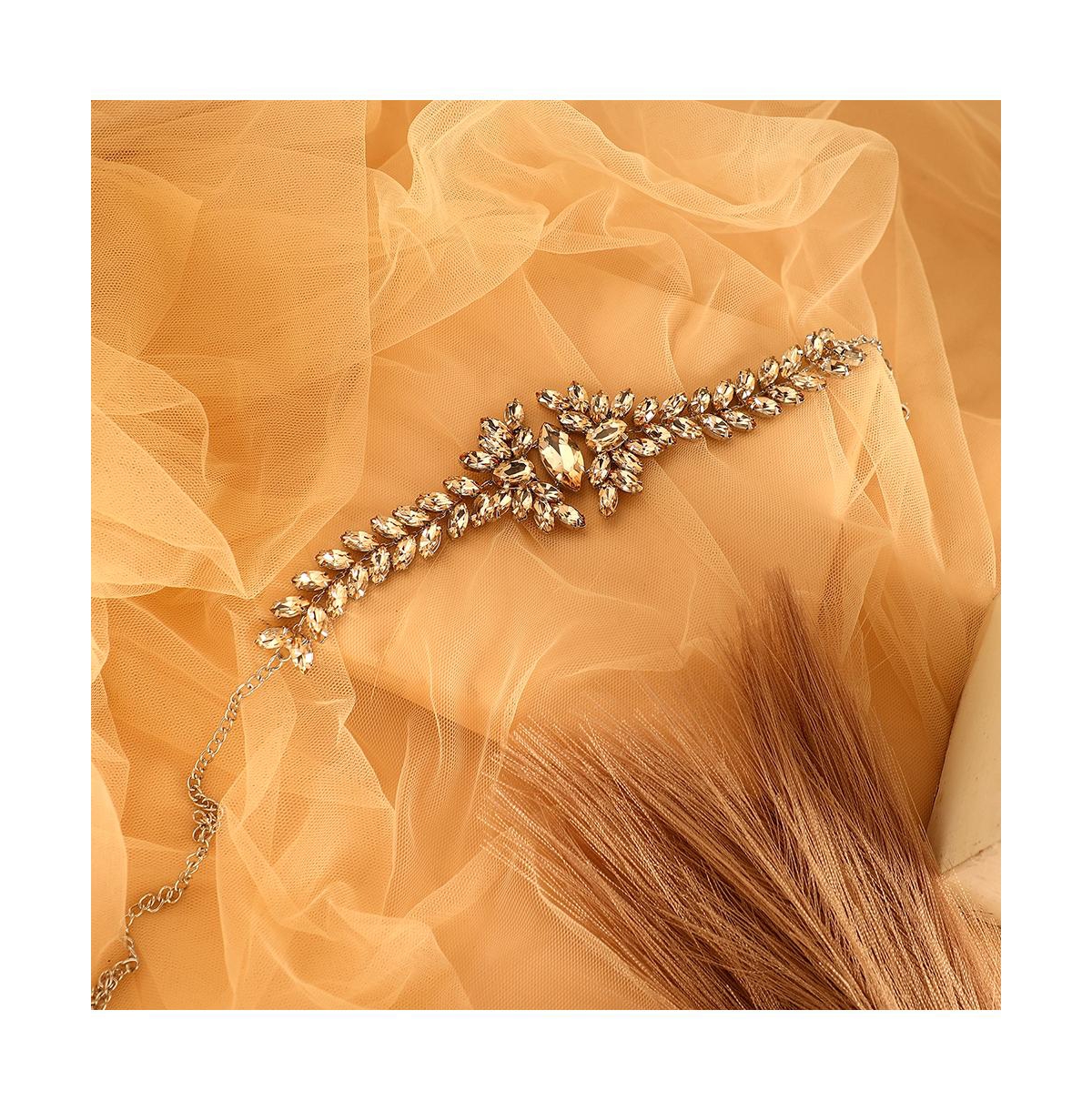 Women's The Marquise-Bloom Collar Necklace - Citrine Brown