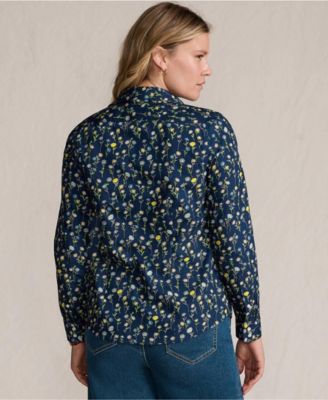 Women's No Iron Button Front Shirt