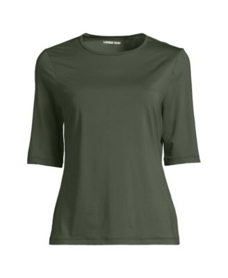 Women's SunShade UPF 50 Elbow Sleeve Rash Guard Swim Tee