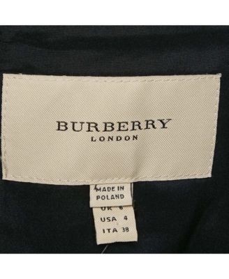 Women's London Black Cotton Gabardine Double Breasted Short Dress