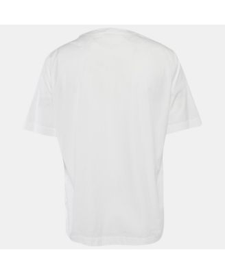 Men's White Cotton Collarless Shirt