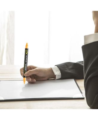 24 Colors Dual Tip Acrylic Paint Markers, with Fine Tip 1mm and Thick Tip 1-5mm for Rock Painting, Ceramic Surfaces and DIY Crafts Making