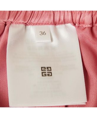 Women's Pink Logo Patterned Satin Shorts