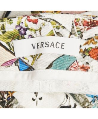 Women's Multicolor Printed Denim Shorts