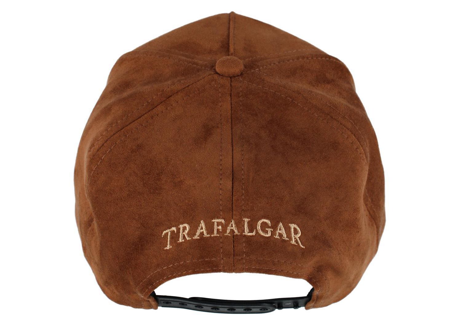 Men's Traflagar's Faux Suede 5 Panel Cap with Braided Rope