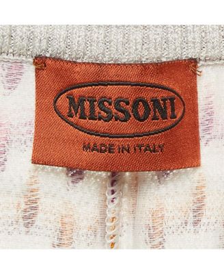 Women's Grey Patterned Knit Jogger Pants