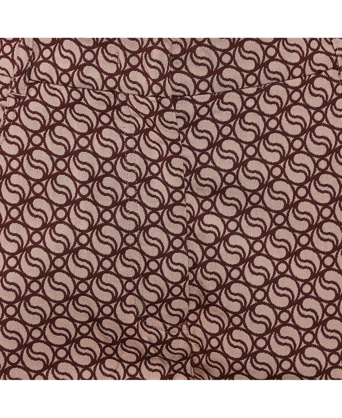 Pre-Owned Stella Mccartney Women's Pink/red Jacquard Wide Leg Pants