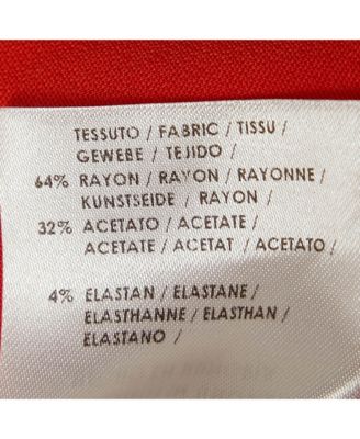 Women's Orange Crepe Drawstring Trousers