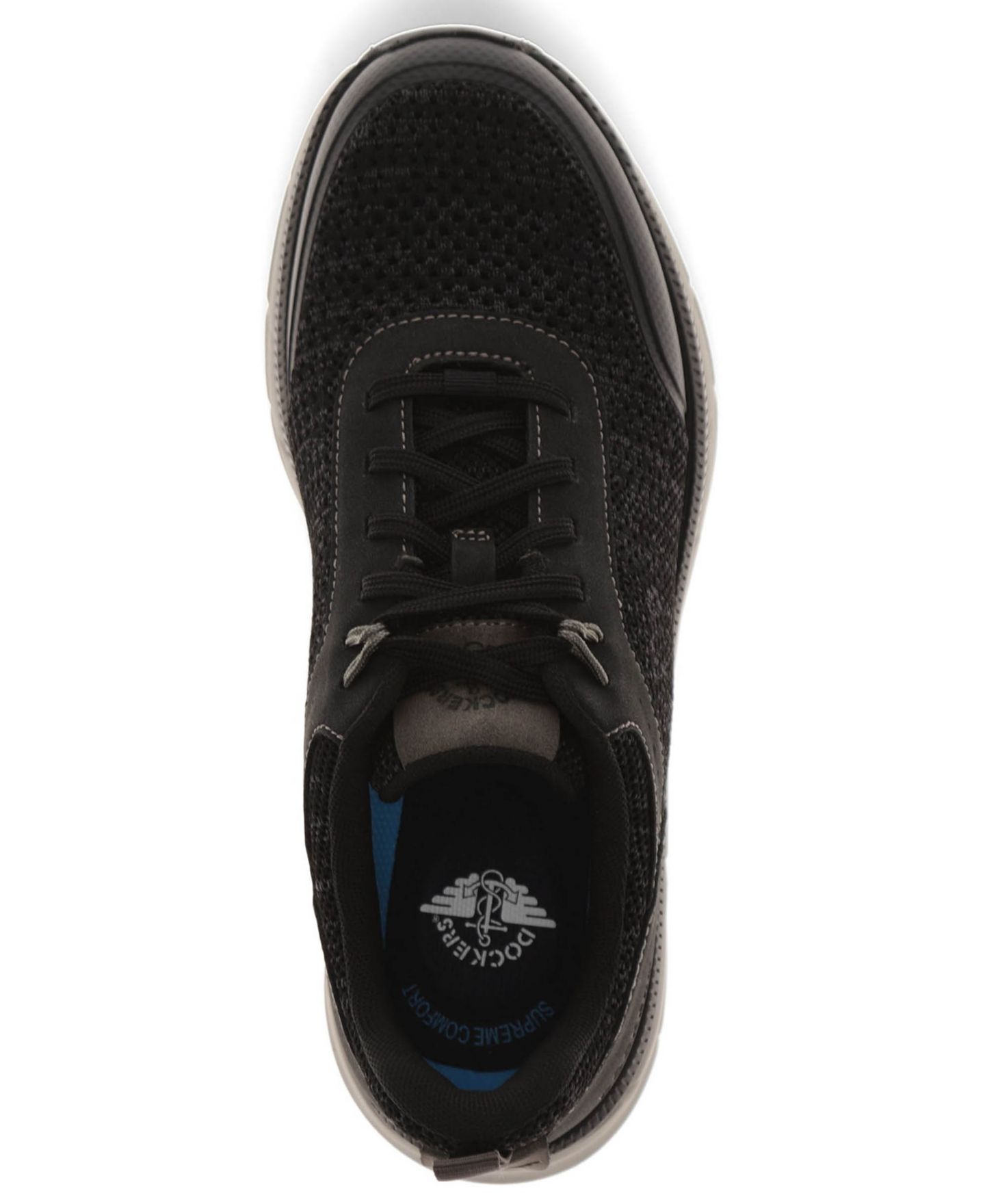 Мужские кроссовки Dockers GO-4-IT Active Rebound Knit Lace-Up, цвет: Чёрный — фото 4